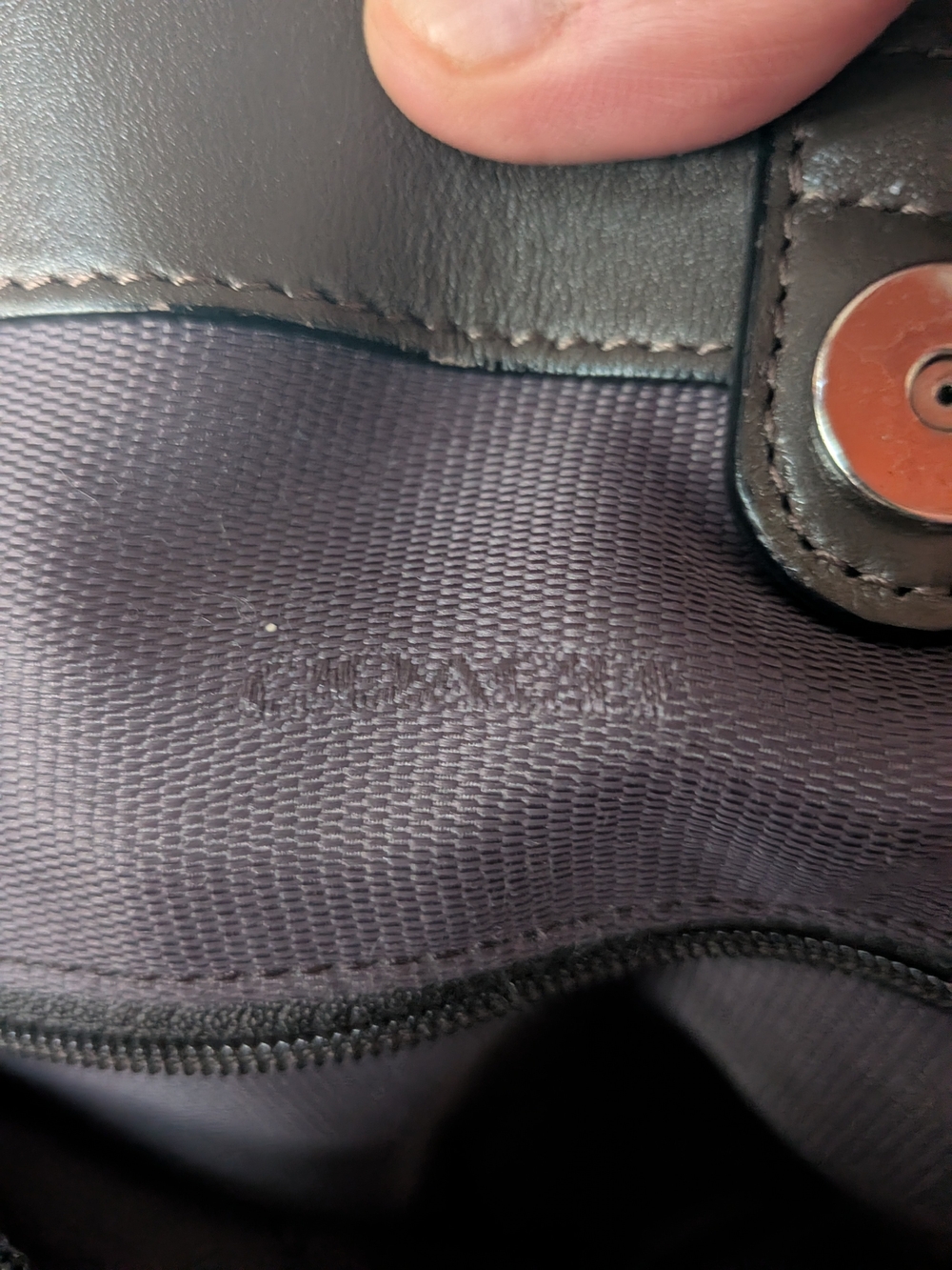 Coach Dark Brown Leather Satchel with Top Handles - Picture 14 of 15